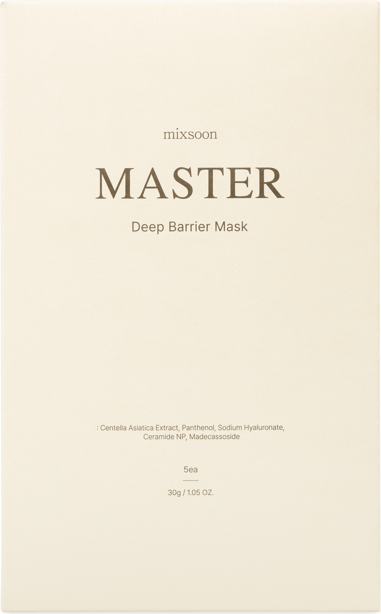 Master Deep Barrier Mask [5ea] - Mixsoon DE Official Store
